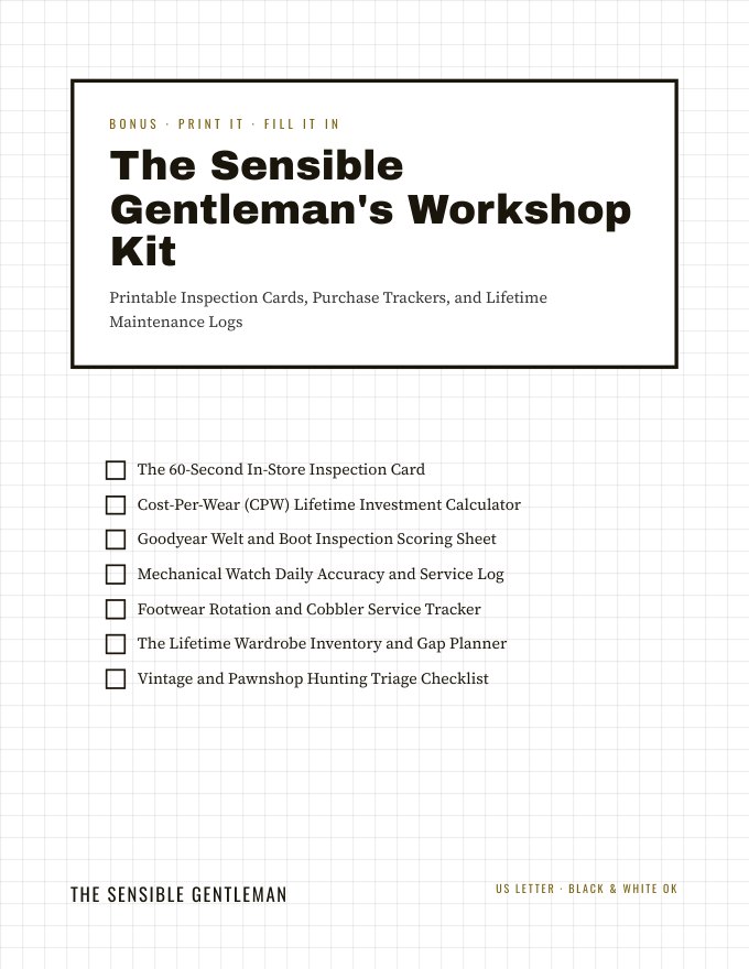 The Sensible Gentleman's Workshop Kit
